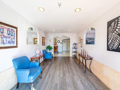 A welcoming common area at Karlton Residential Care Center